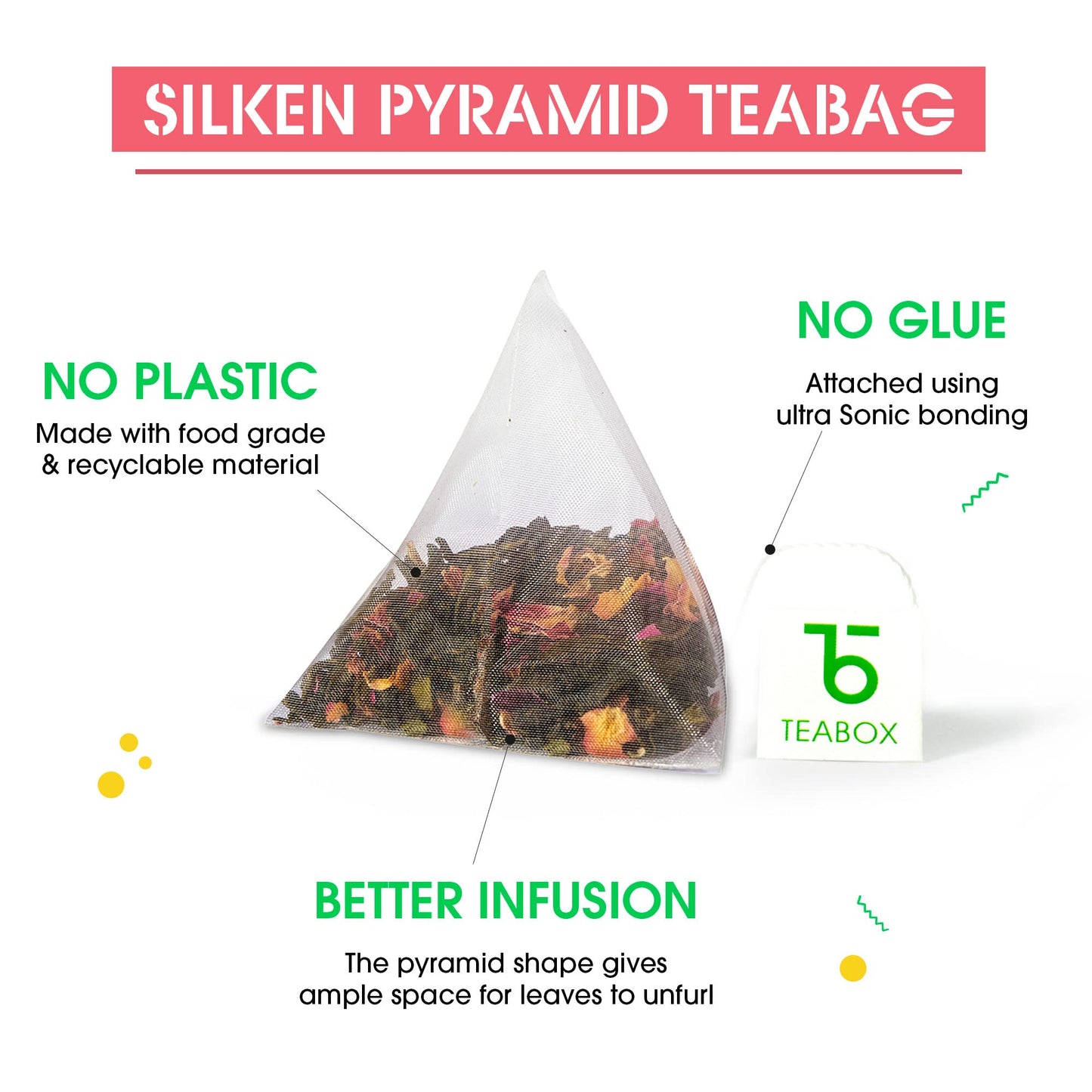Teabox Premium Darjeeling Green Tea With Natural Rose Petals |100% Whole Leaf & 0% Bitterness | Green Tea From The Himalayas | 25 Tea Bags (Low