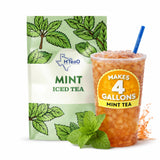 HTeaO Mint Black Tea Packets - Makes 4 Gallons of Naturally Sweet Texas-Style Iced Tea in 5 Minutes - Large Tea Sachets for Parties, Family