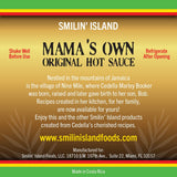Mamas Own Original Hot Sauce by Cedella Marley Booker's Smilin Island -Habanero and Scotch Bonnet Peppers 1 Bottle 5 Ounce.