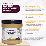 Yogi Super Foods Roasted Macadamia Nut Butter - Healthy Macadamia Butter Spread, Perfect for Keto and Paleo Diets - No Added Sugar, Creamy Texture