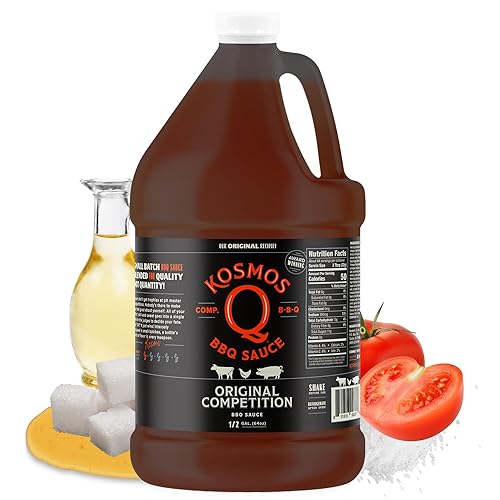 Kosmos Q Original Competition BBQ Sauce, Sweet and Smoky Barbecue Sauce for Ribs, Pulled Pork, Brisket, Chicken & More, Award-Winning Competition