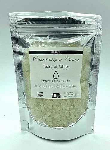 Chios Mastiha Pack 100gr (3.52 oz) Small Tears Gum 100% Pure Mastic Gum From Mastic Growers Fresh