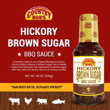 Country Bob's - Hickory & Brown Sugar Barbecue Sauce - 18 oz (Pack of 1)