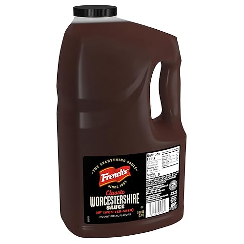 French's Worcestershire Sauce, 1 gal - One Gallon Container of Gluten-Free Worcestershire Sauce, Perfect as Meat Tenderizer, Marinades, Sauces