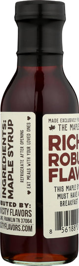 Southern City Flavors, Syrup Maple, 12 Ounce