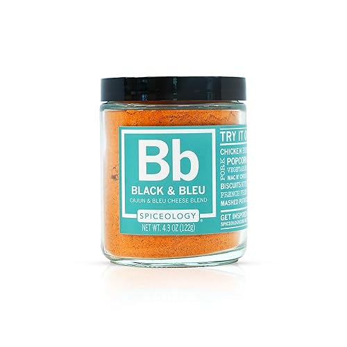 Spiceology - Black & Bleu Cajun Seasoning - Gourmet Blend of Real Bleu Cheese & Blackening Spices - Perfect for Chicken, Steak, Burgers, Seafood
