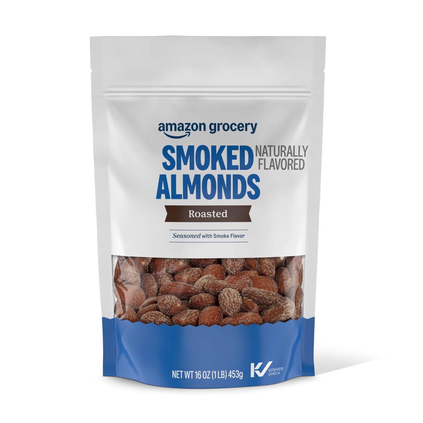 Amazon Grocery, Smoked Almonds, Roasted, 16 Oz (Previously Happy Belly, Packaging May Vary)