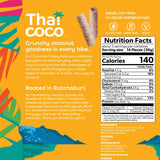 Thai Coco Chocolate Crispy Coconut Rolls 8 Bag (3.5 oz each) - Organic Tropical Snack, Vegan, Gluten-Free, Dairy-Free, Non-GMO, Light Fluffy Healthy
