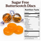 2 LB Sugar Free Butterscotch Discs - Individually Wrapped Hard Candies - One Bulk Bag