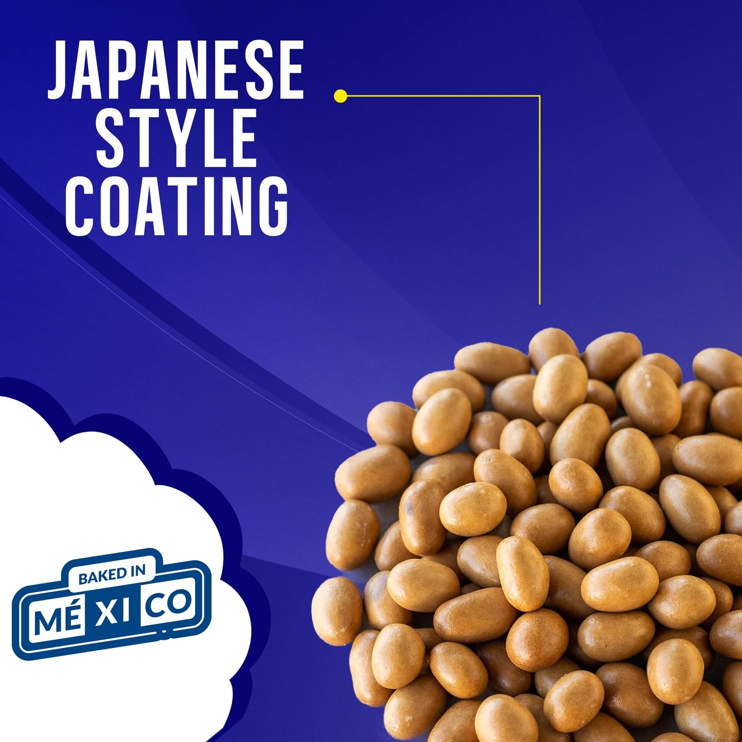 Manzela Japanese Style Coating Peanuts | Crunchy with Flavorful Sauce, Savory & Slightly Sweet, Unique Texture, Authentic Mexican Snack, Cacahuates