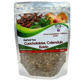Cuachalalate, Calendula, Marigold Tea, Boldo, Basil,Herbal Mix,Quiere Te, 5.3 oz (150 grams), 1 Pack,Resealable Bag, Loose Leaf Tea,Product From