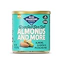 Blue Diamond Almonds, Mixed Nuts Roasted Sea Salt Deluxe Snack Nuts, Almonds, Pistachios, and Cashews, 14oz. Can (Pack of 1)