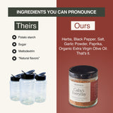 Dalkin & Co. Meat, Chipotle, Brown Sugar, Cumin & Garlic Blend, Smoky Sweet Cooking Seasoning Rub for Pantry & Kitchen, Eco Friendly Reusable Jar