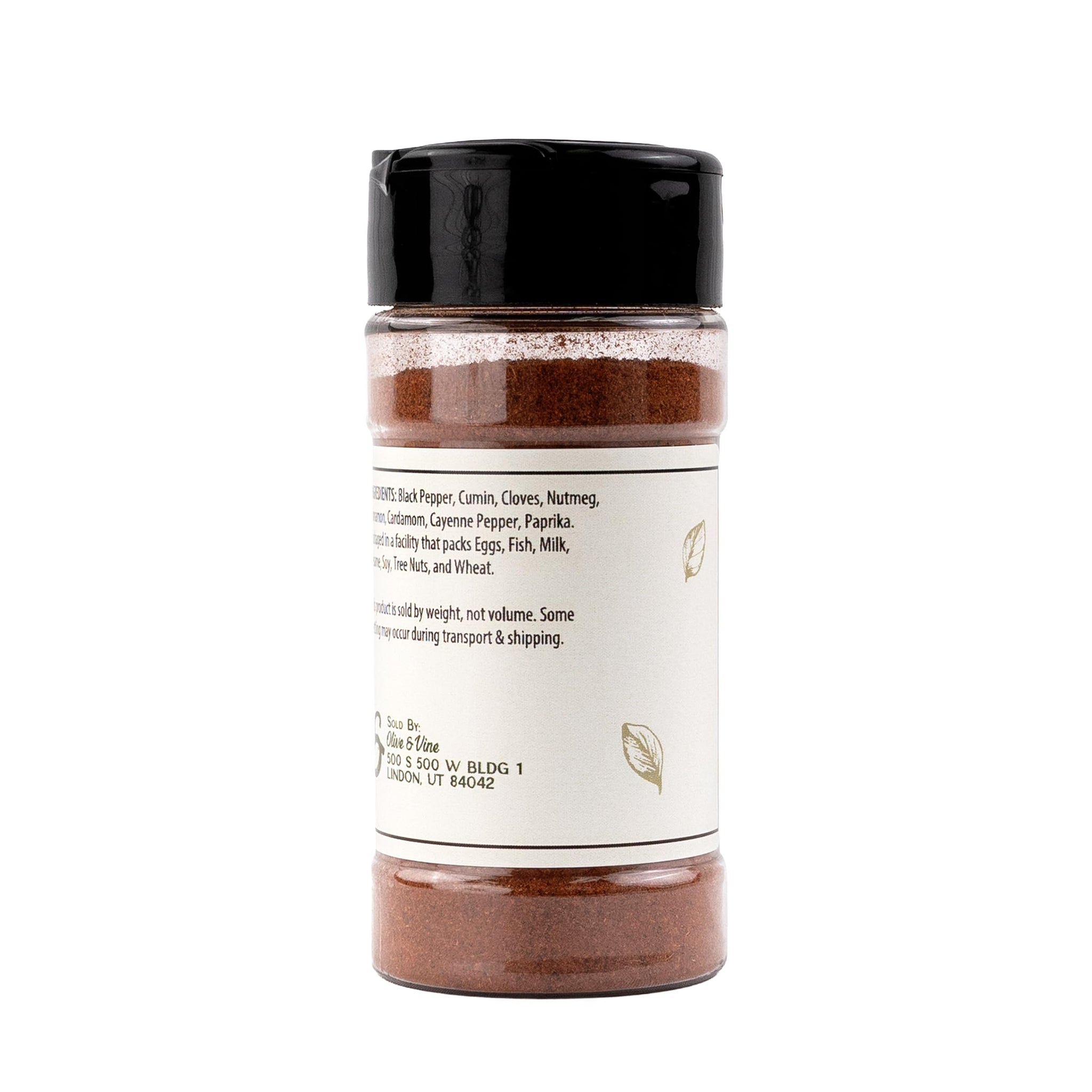 Olive & Vine Baharat Spice, Warm & Aromatic, For Middle Eastern Dishes, Rich Tradition, Authentic Taste, For Global Recipes (2 Ounce)