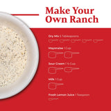 Weaver’s Dutch Country Seasonings Ranch Dressing Mix, 8 oz - Buttermilk, Parsley, Onion & Garlic Blend, No MSG - Great for Homemade Ranch, Dip