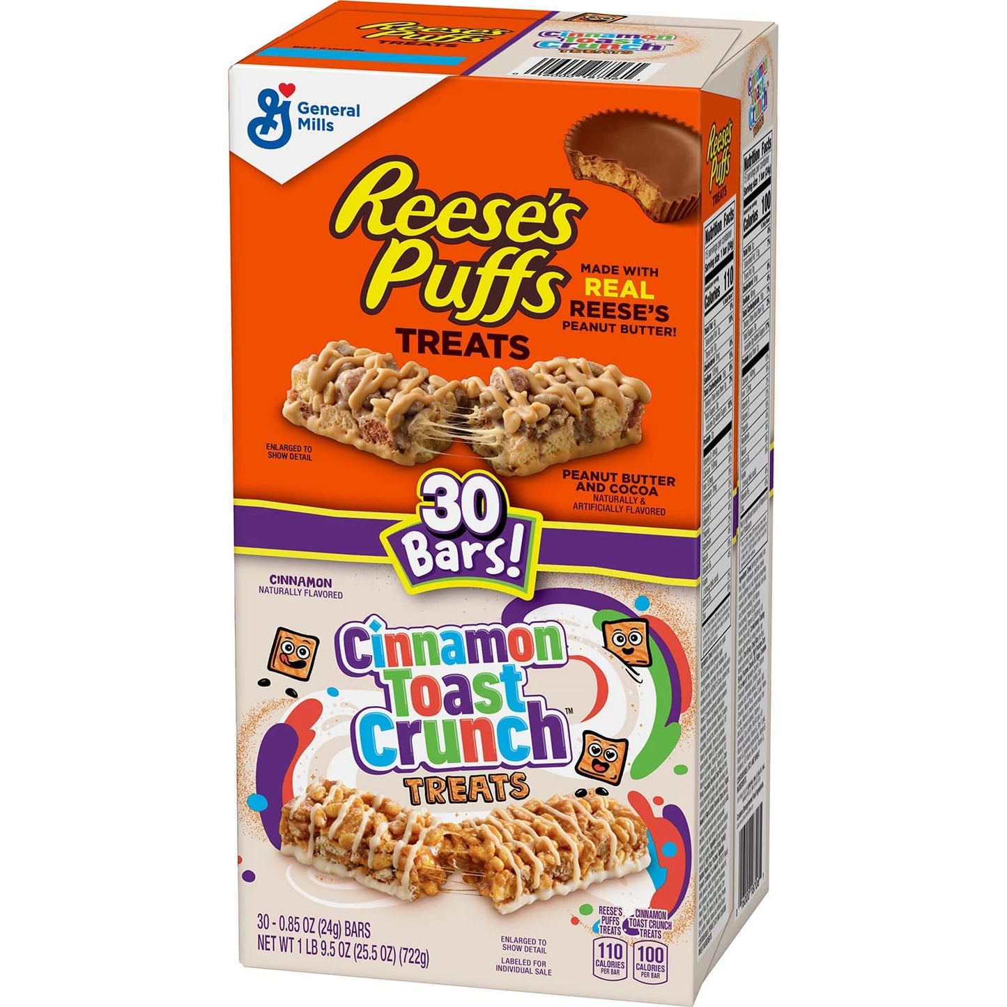 Reese's Puffs & Cinnamon Toast Crunch Cereal Bar Treats (30 ct.)