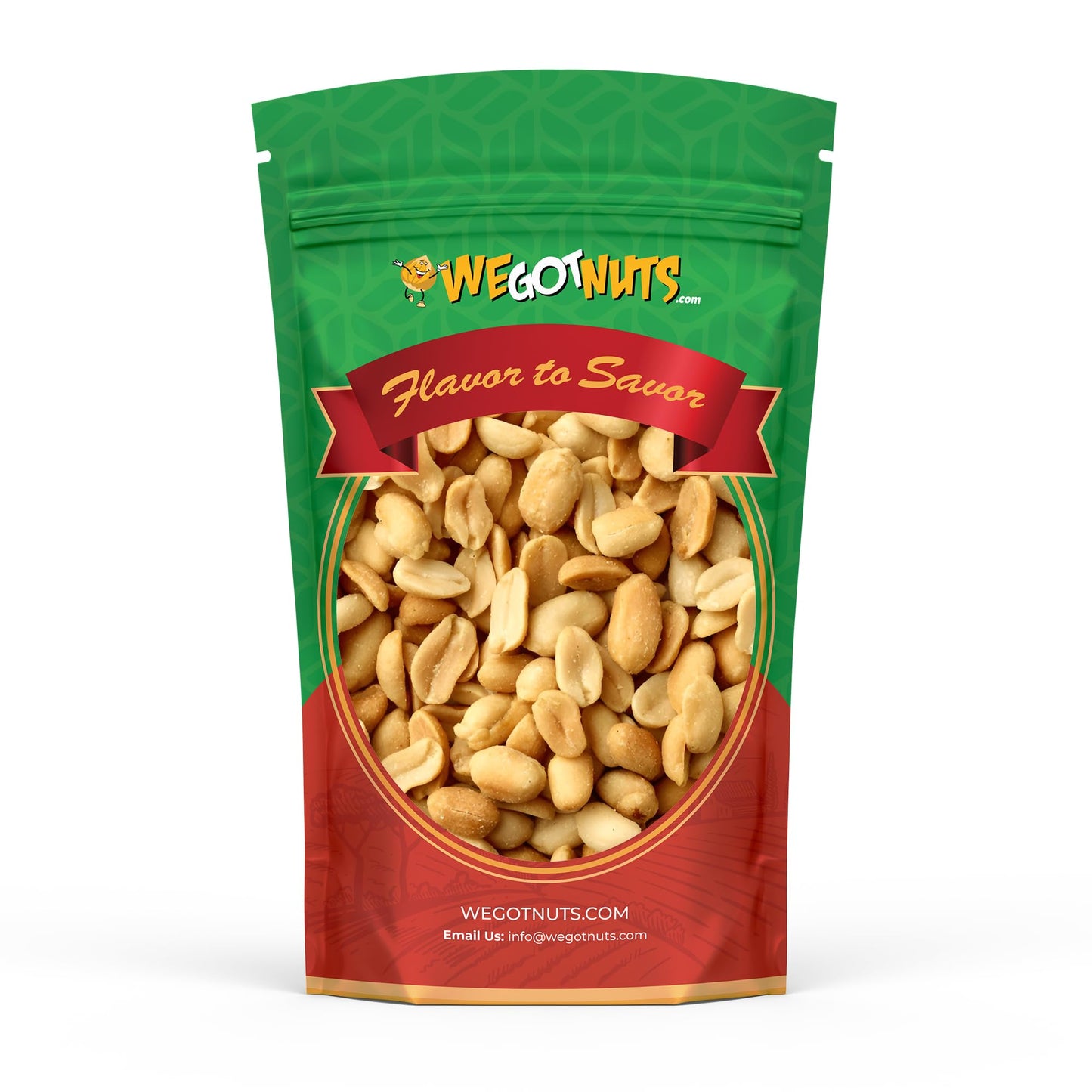 Peanuts Dry Roasted Unsalted, Blanched, 5 Pound Bulk Bag - We Got Nuts,