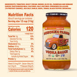 Hoboken Farms Vodka Sauce - No Sugar Added, Non-GMO, Preservative-Free, Low Carb, Keto - Better For You Pasta Sauce! (25 Fl Oz, Pack of 2)