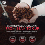 Cardiology Coffee - Whole Bean Coffee - USDA Certified Organic, Mold Free 12oz Premium Medium Roast Organic Coffee Beans with Antioxidant Benefits