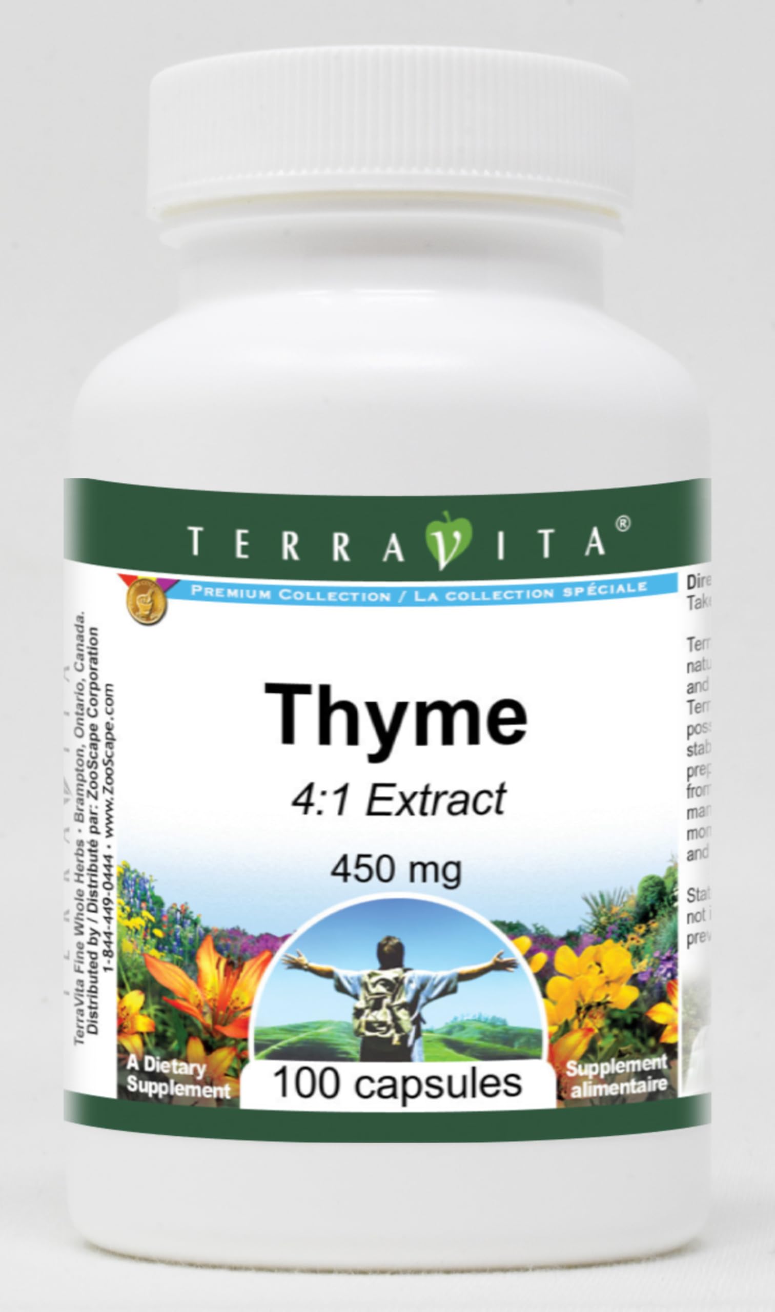 Terravita Thyme 4:1-450 mg (100 capsules, ZIN: 521525) - 3 Pack