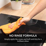 HOPE'S Cooktop Cleaning Cream, Fast Acting No-Rinse Cooktop Cleaner for Glass Ceramic Cooktops and Stoves, Removes Burnt-on Stains, 10 Oz Net Weight