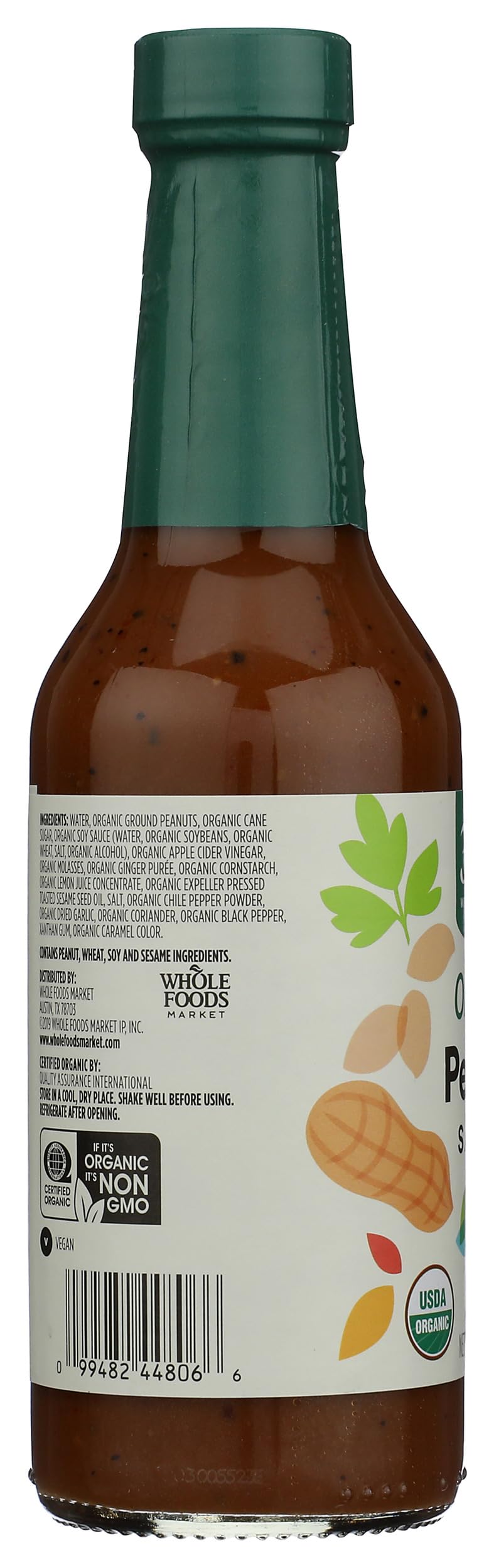 365 by Whole Foods Market, Organic Peanut Sauce, 10 Ounce