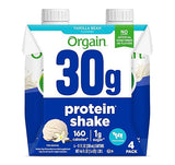 ORGAIN Vanilla Bean Protein Shake 4pk, 11 FZ