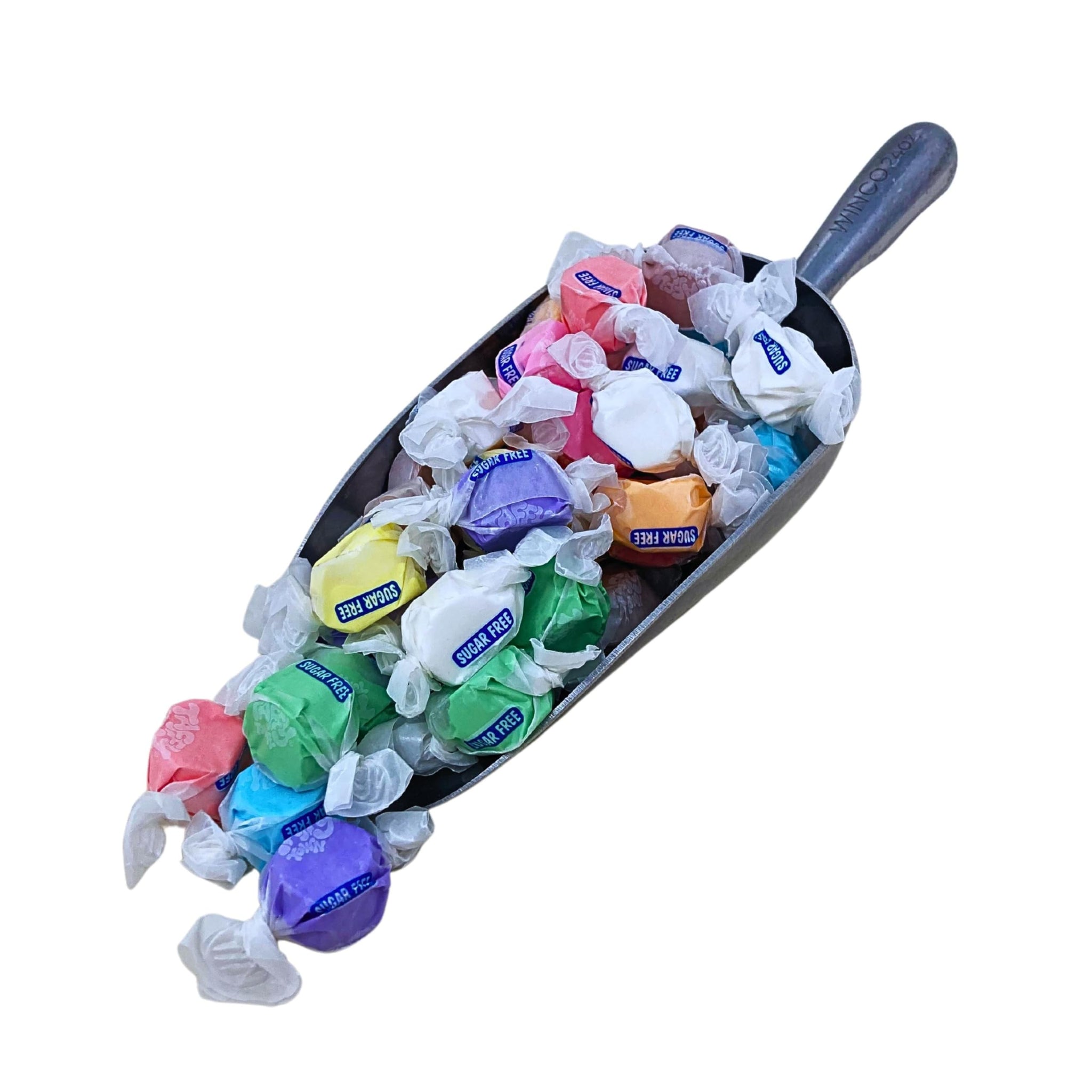 Sugar Free Taffy Assortment - 10 Flavors, 1lbs (16oz) Bulk Bag - Individually Wrapped, Gluten & Nut Free, Diabetic & Keto Friendly Gourmet Candy