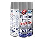Xstream dynamics Spra-way Stainless Steel Cleaner, Oil-Based Foaming Formula, 15 oz Aerosol, Pack of 3