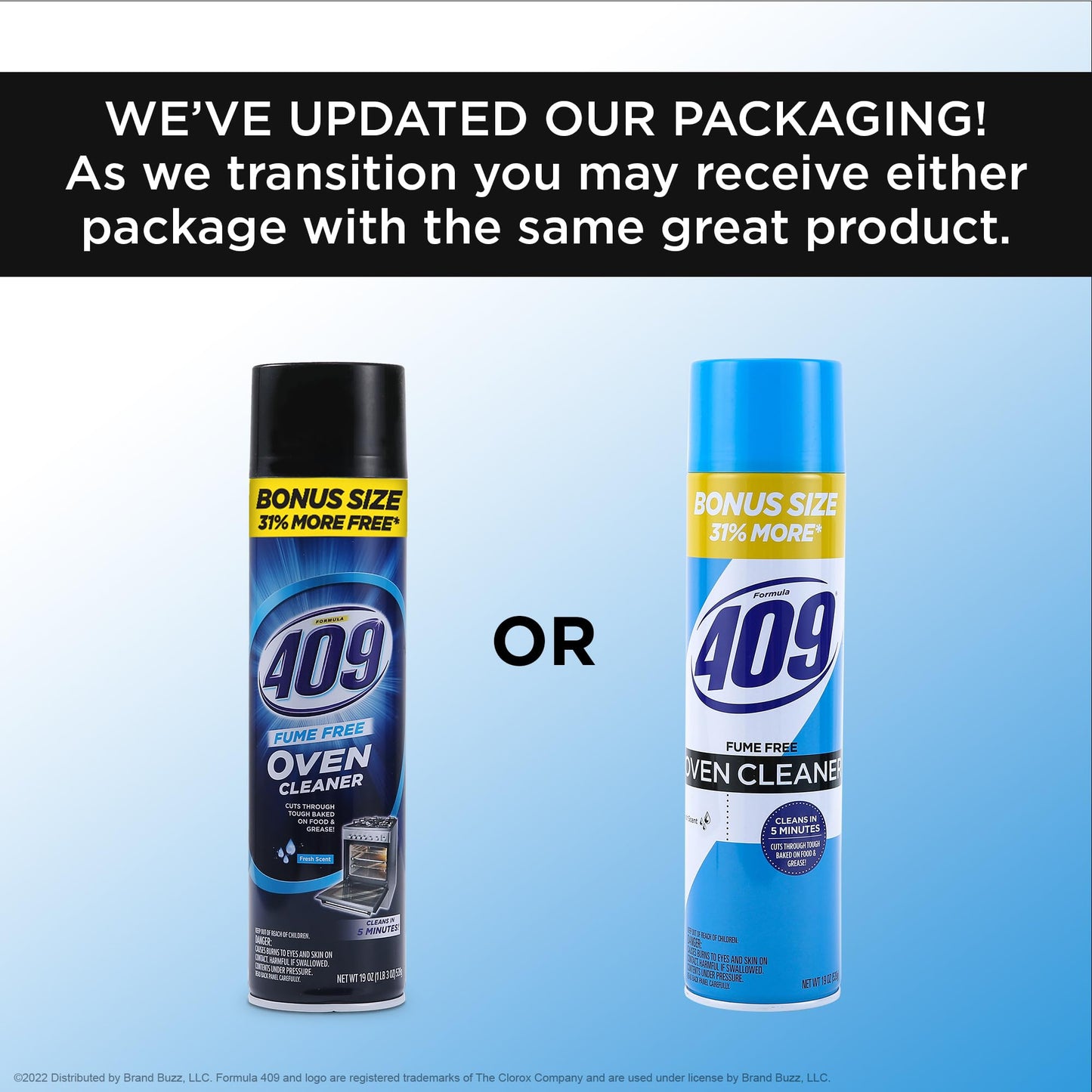 409 Fume Free Oven Cleaner 19oz Aerosol, Fresh Scent, Cuts Through Grease & Grime on Contact, A Powerful Clean You Can Trust, Fresh Scent, 19 Oz |
