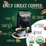 The Bean Organic Coffee Company Island Blend, Medium Roast, Whole Bean Coffee, 16-Ounce Bag