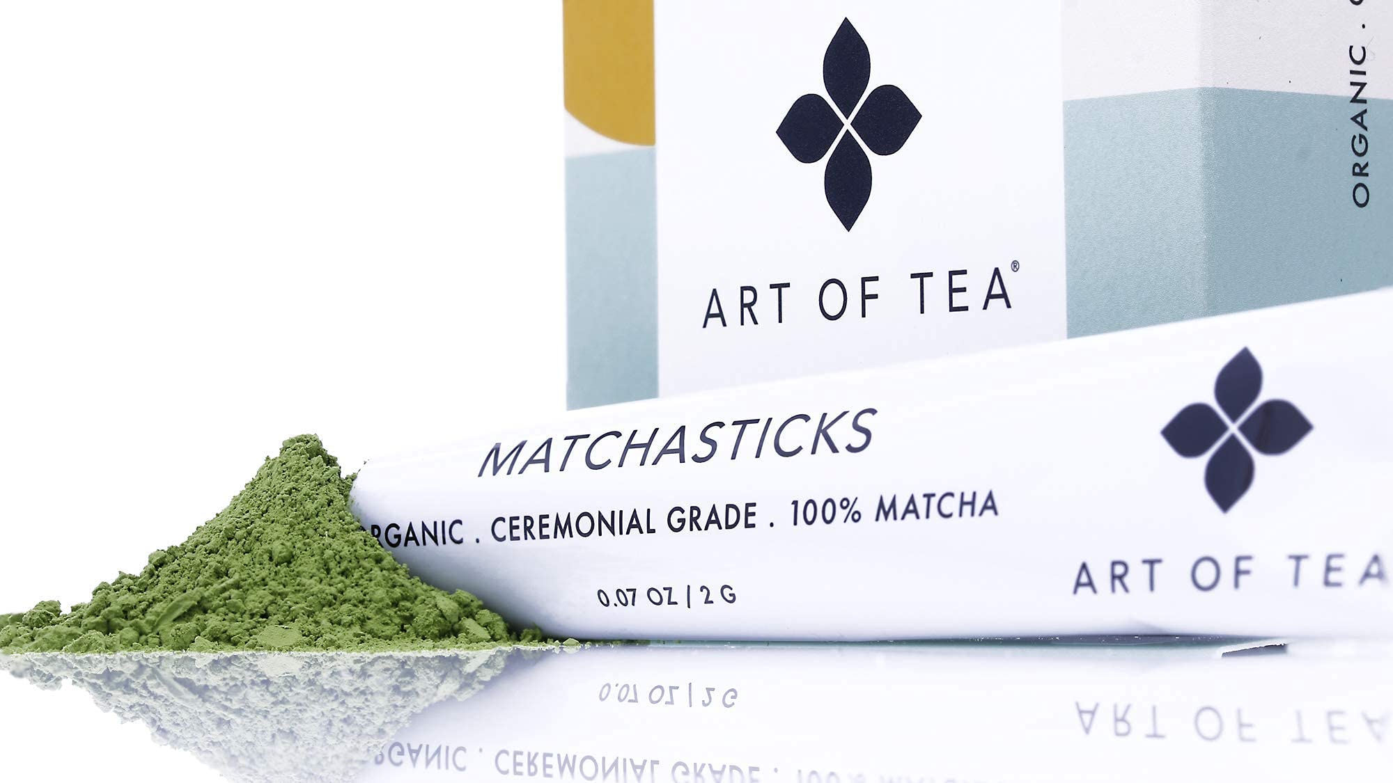 Art of Tea | Matcha Powder | Organic Japanese Ceremonial Matchasticks | 24 Count Single Serve Packets