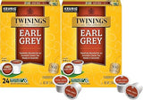 Twinings Earl Grey Black Tea K-Cup Pods for Keurig, 24 Count (Pack of 2), 48 Total, Flavoured with Citrus and Bergamot, Caffeinated, Enjoy Hot or Iced