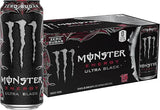 Monster Energy Ultra Black, Sugar Free Energy Drink, 16 Ounce