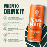 Mateina Organic Peach Passion Yerba Mate, 12 FZ