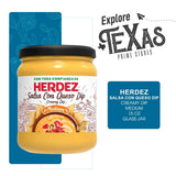 Herdez - Lavinia Essentials Bundle: 4-Pack of Dip Salsa Queso Medium, 15oz Glass Jar + 1 Utility Prop.