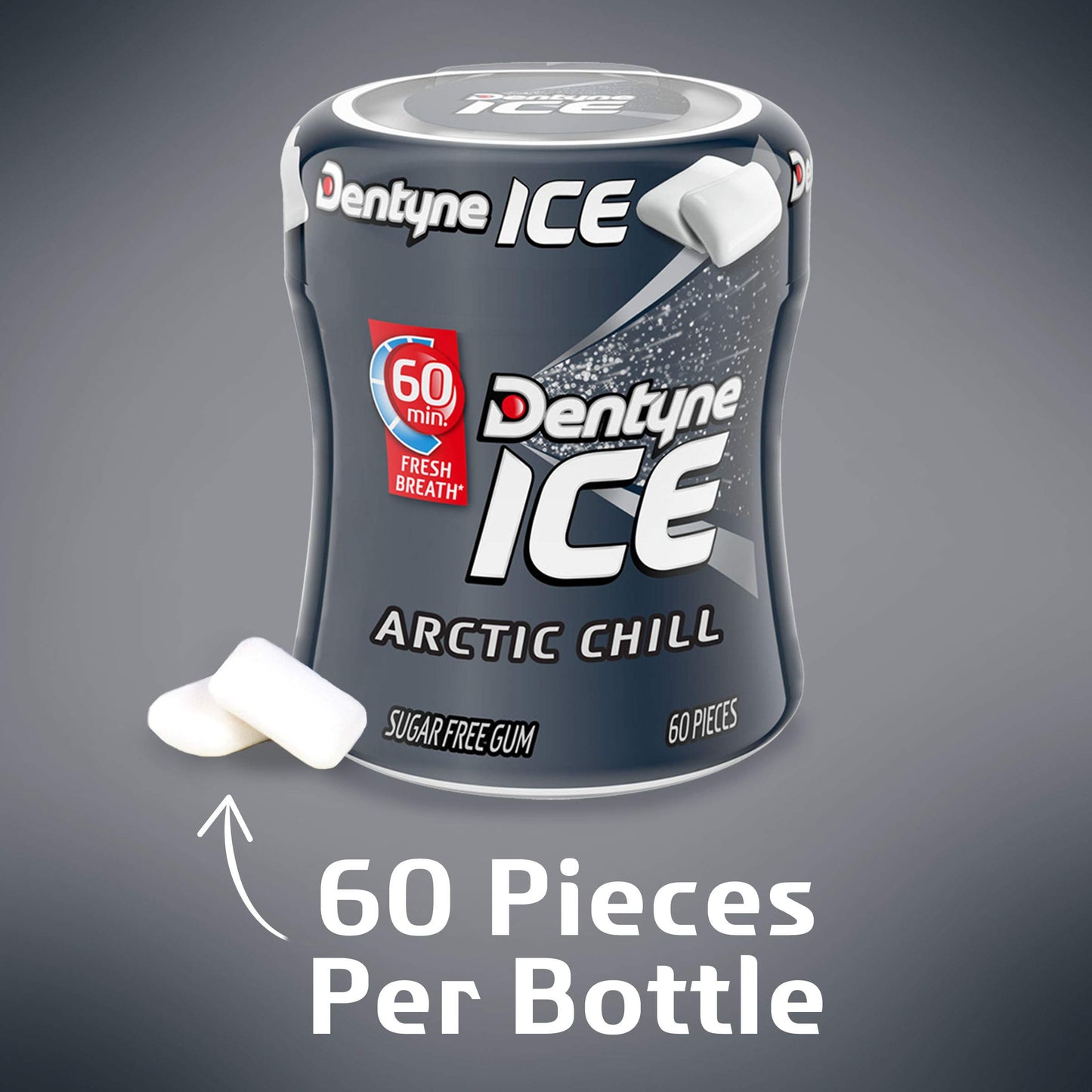 Dentyne Ice Sugar Free Gum (Arctic Chill 60 Piece Pack of 4)