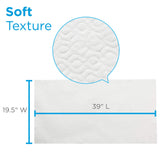 Pacific Blue Select A300 Disposable Patient Care Bath Towel by GP PRO (Georgia-Pacific),1/2-Fold, White, 80540,1 Box of 200 Towels