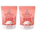 52USA Thai Rice Flour 32 Ounce (Basic), 2 Pound (Pack of 2), Rice Flour for Baking or Cooking, Product of Thailand, All Natural White Rice Flour