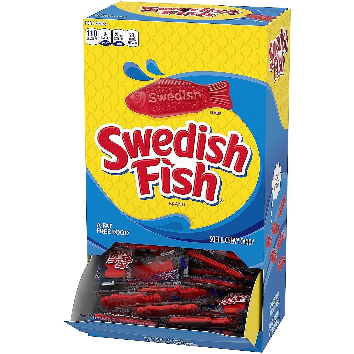 Swedish Fish 43146 Grab-and-Go Candy Snacks in Reception Box, 240-Pieces/Box
