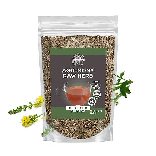 Birch & Meadow 8 oz of Agrimony Raw Herb, No Additives, Herbal Tea