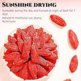JINQI Dried Goji Berries Gou qi ?? 9.87oz/280g (4.93oz/140g*2) Ningxia New Red Wolfberry, Holiday Gifts, Tea Gifts, Can be Eaten Dry/Make Water/Make