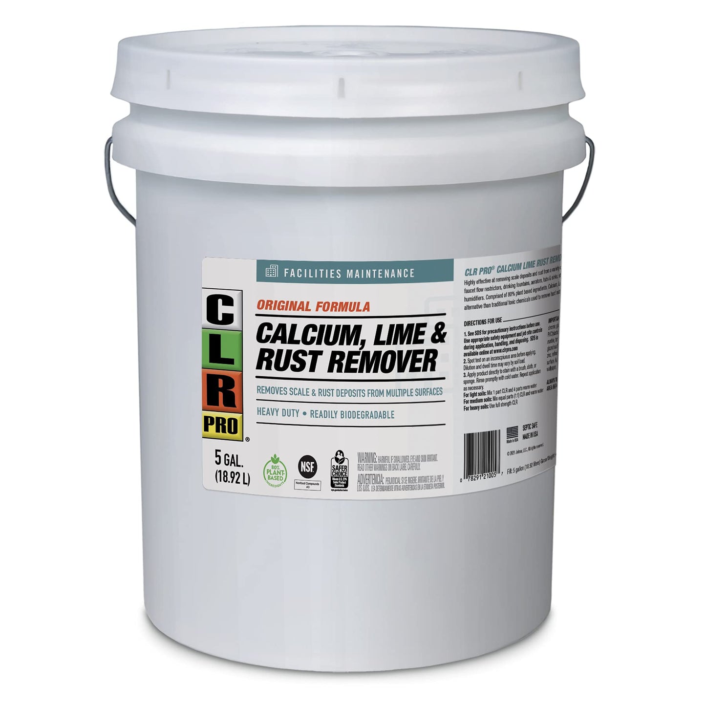 CLR PRO Calcium, Lime and Rust Remover, 5 Gallon Pail