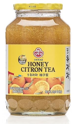 OTTOGI Honey Citron Tea 35oz, Delicious Natural Soothing Korean Tea, No Trans fat, Cholesterol Caffeine Free