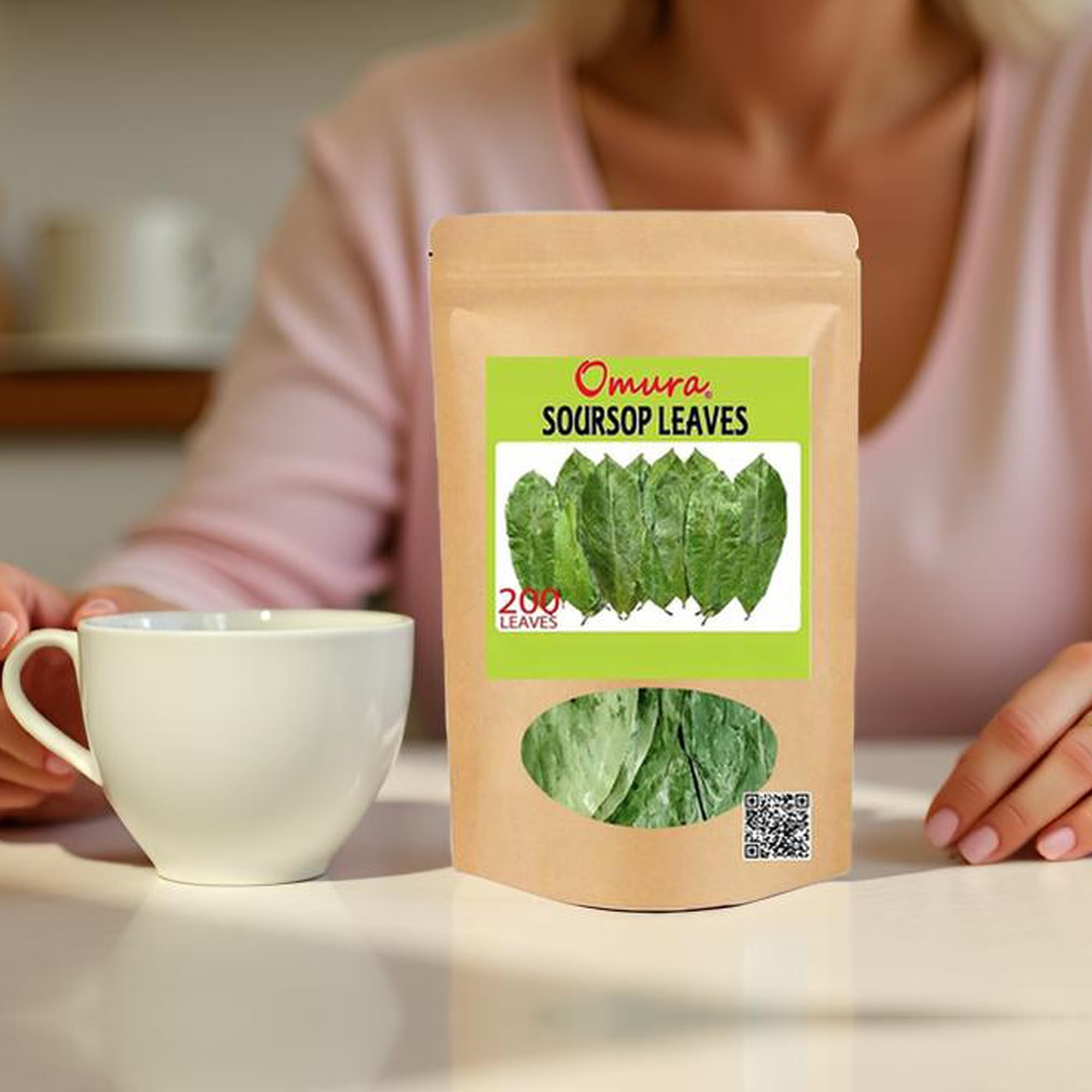 Omura Dried Soursop Leaves - 200 Graviola Soursop Leaf Tea - Herbal Tea - Guanabana Leaves for Brewing - Tea Leave