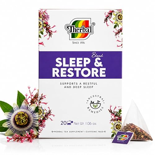 Tila, Valerian, Orange Blossom & Alfalfa Tea - Natural Sleep Aid & Relaxation - 20 Tea Bags - Dormir Bien