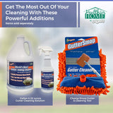 CHOMP! World’s Best Gutter Cleaner: Ultimate Gutter Cleaning Solution for All Types of Rain Gutters, Siding and Metal Trim - Instantly Clean Black