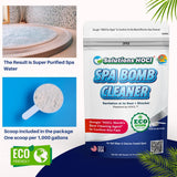 Solutions HOCL Power Clean with HOCL - Spa, Hot Tub, Bathtubs & Whirlpools Cleaner - Spa Surface Cleaner Bomb - Super Cleans Your Spa - 400 Grams
