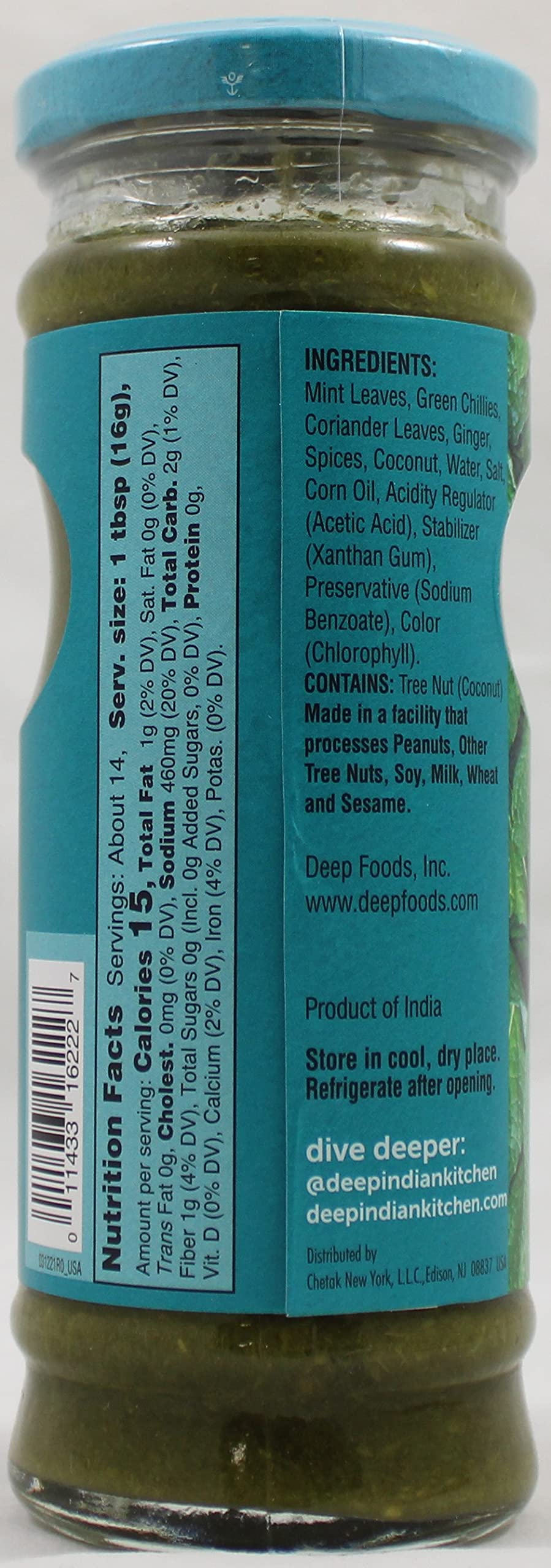 Mint Chutney 7.7 Oz