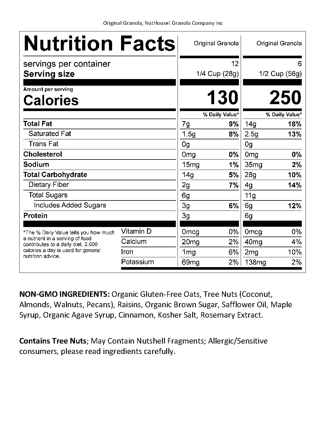 NutHouse! Granola Company - Premium Original Recipe Granola | Certified Gluten-Free, Non-GMO, Kosher | Vegan, Soy-Free | 12 oz. Bag (3-Pack)